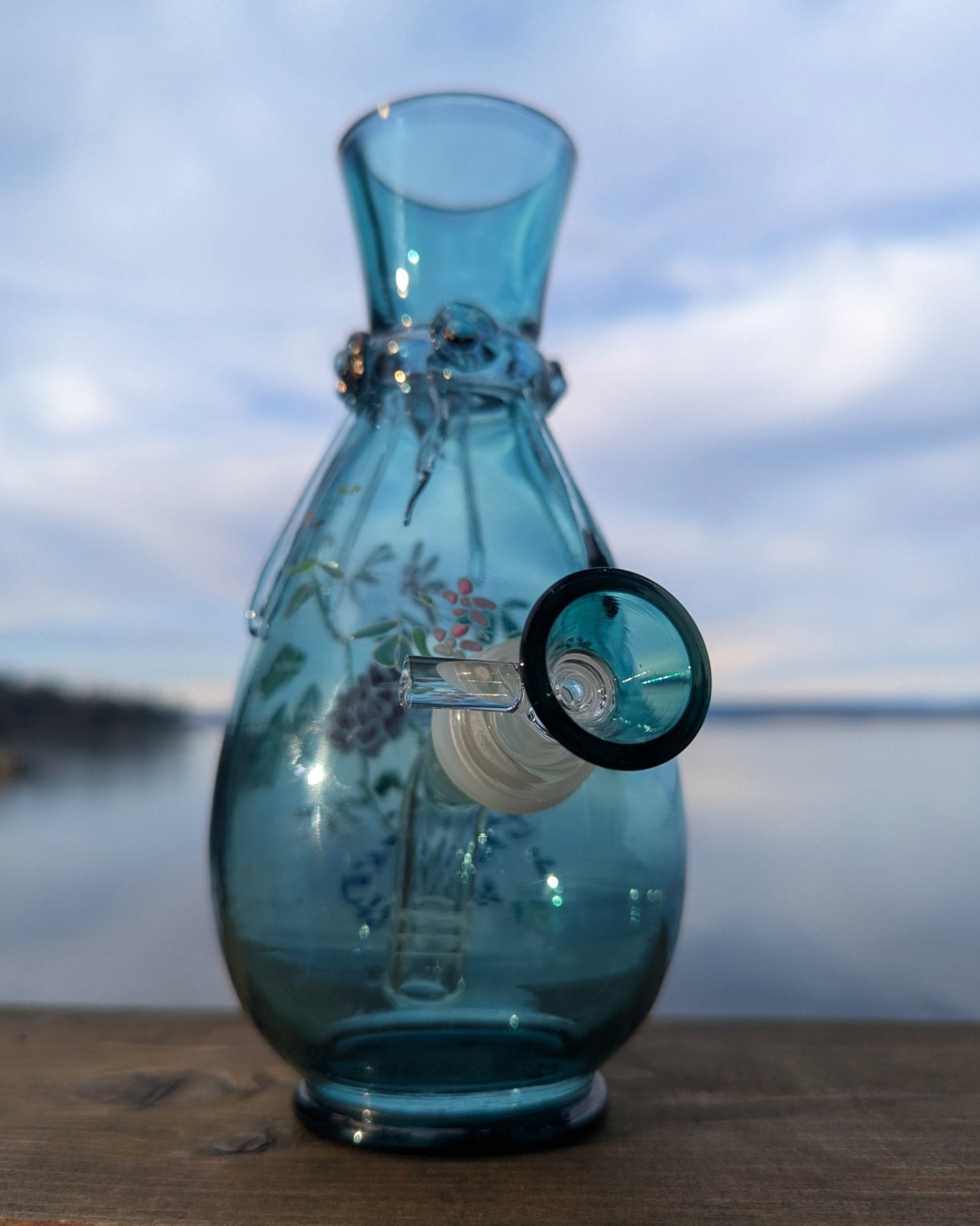 19th century Moser bud vase
