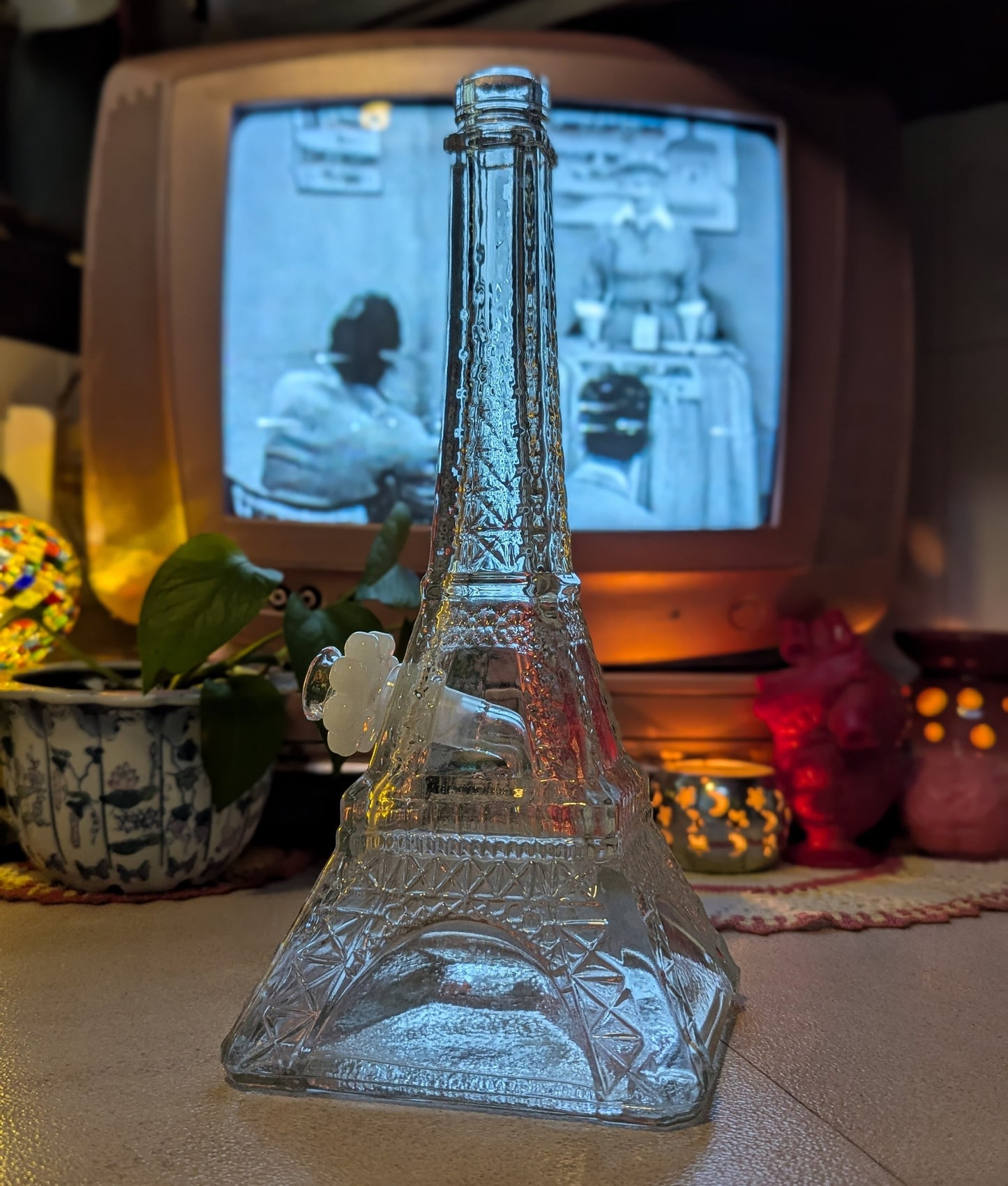Eiffel Tower brandy bottle