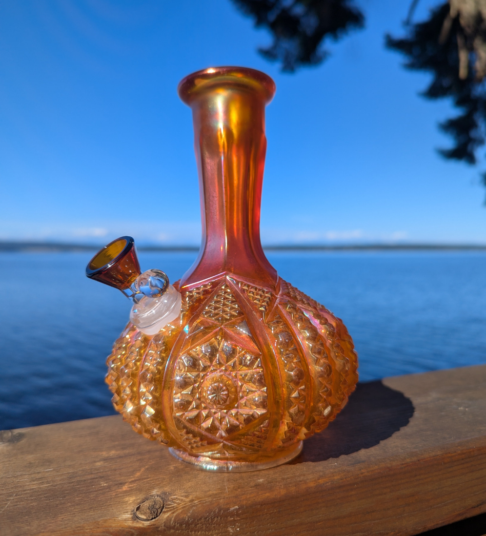 Marigold imperial carnival glass