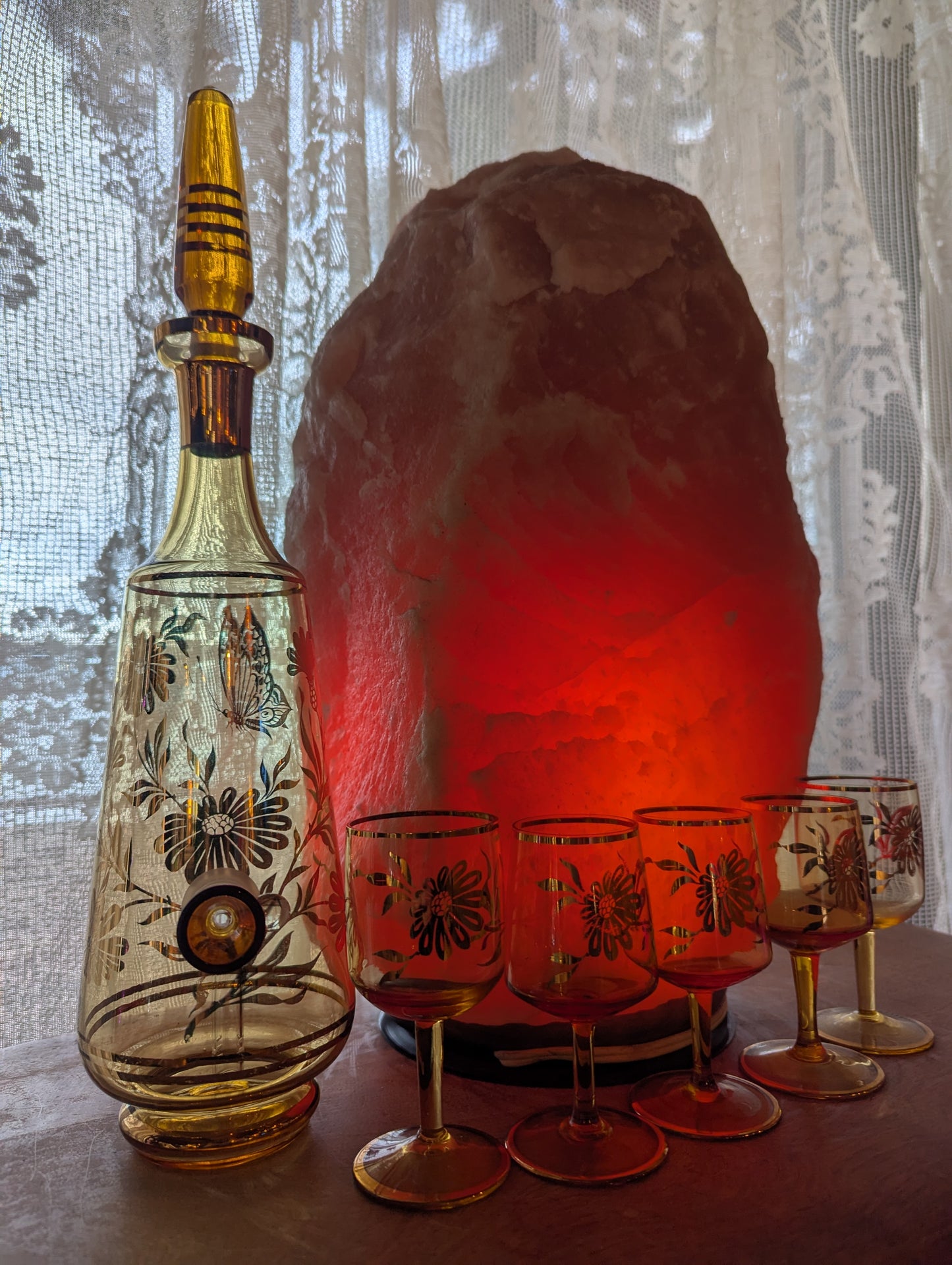 Mid-century Bohemian decanter