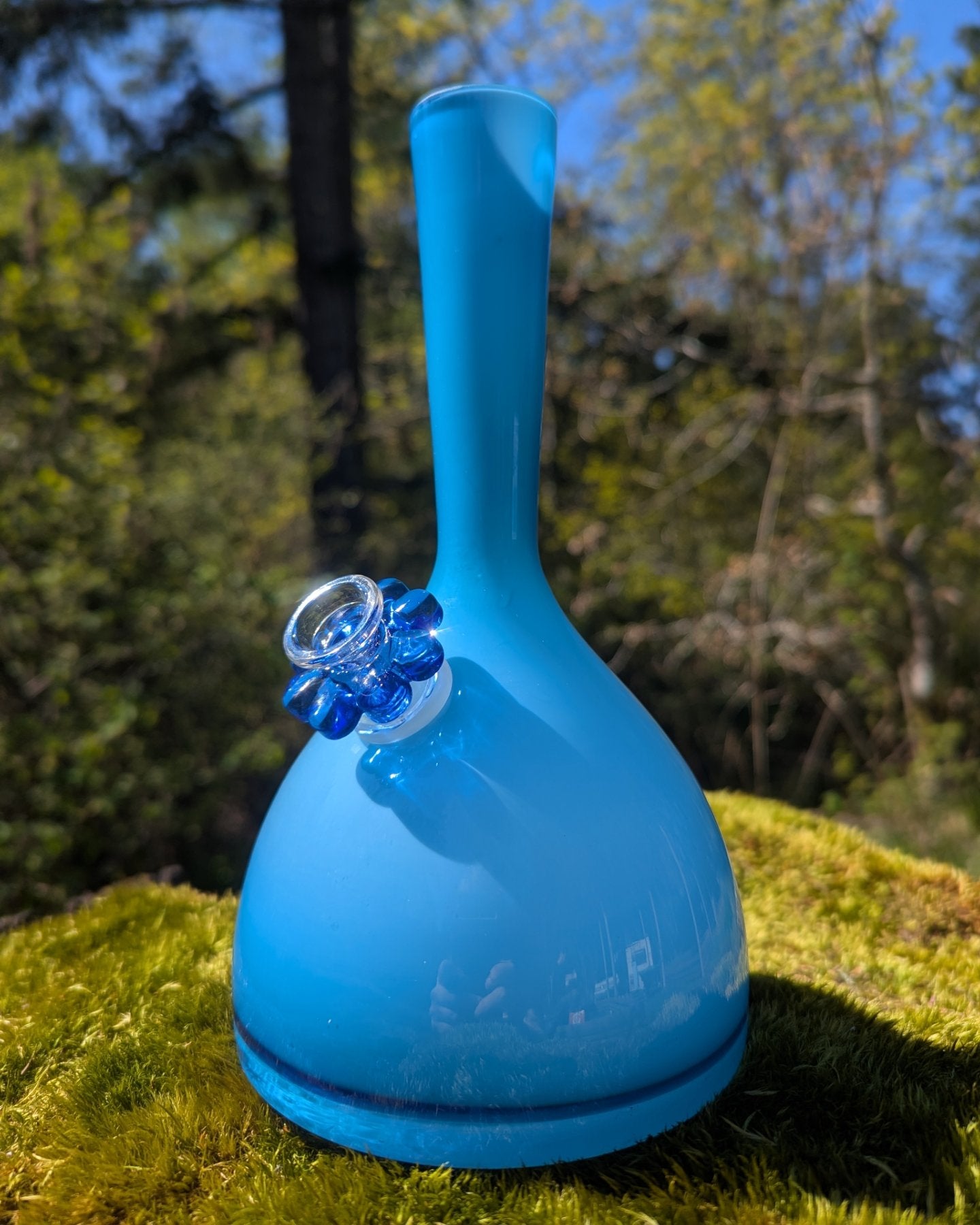 Holmegaard cased glass vase