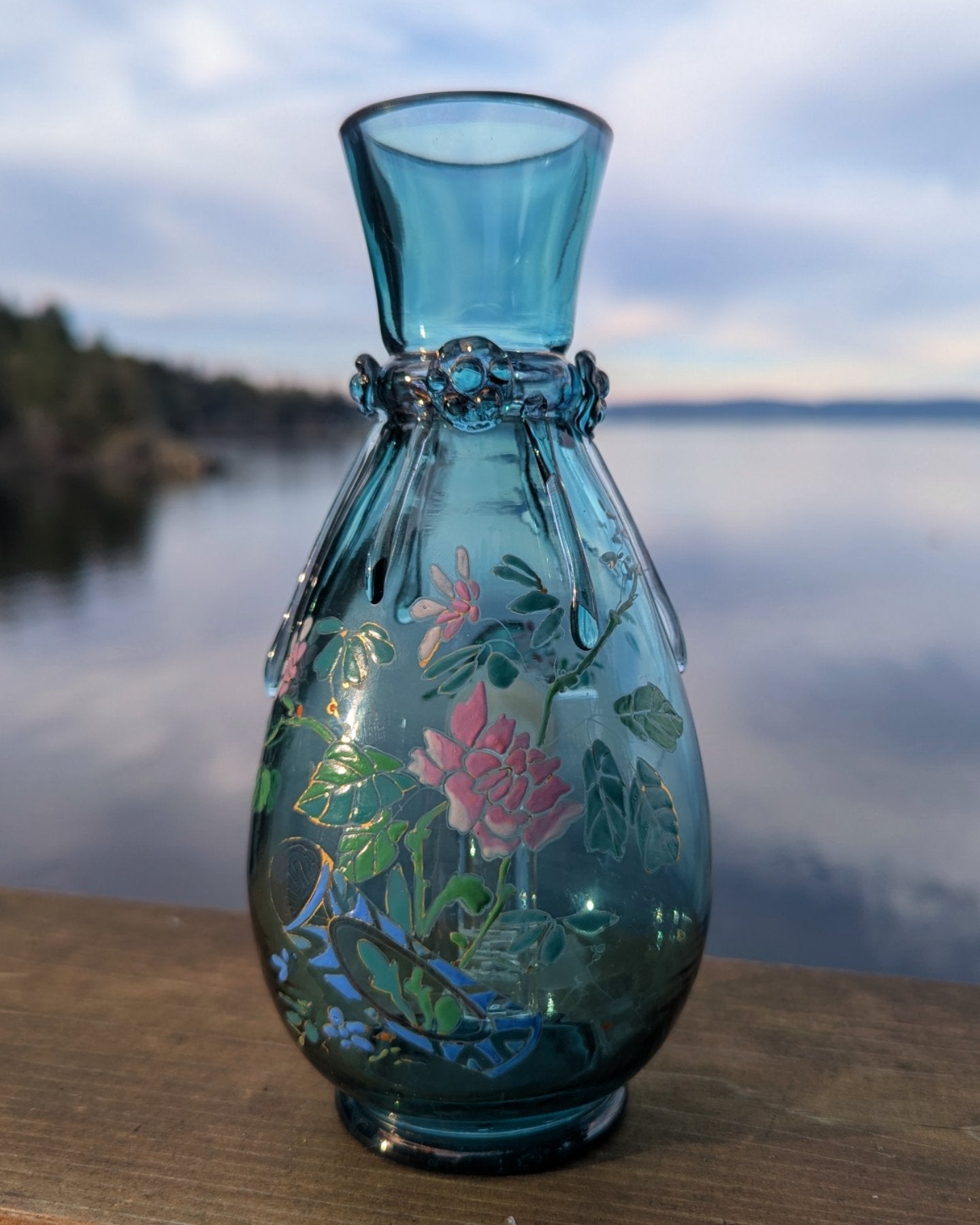 19th century Moser bud vase