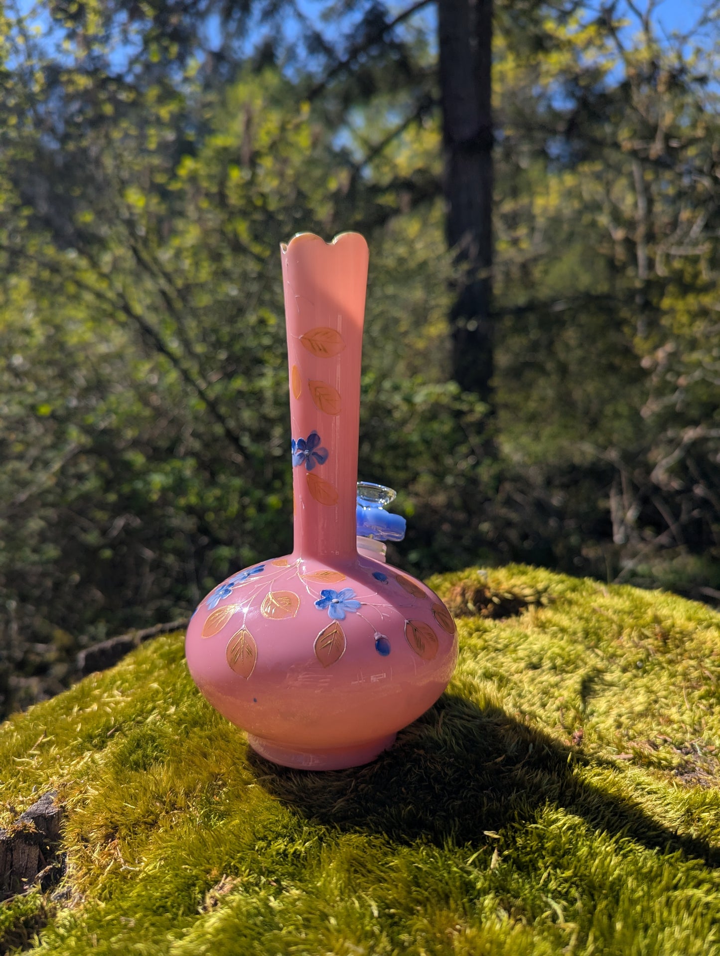 Victorian opaline bud vase