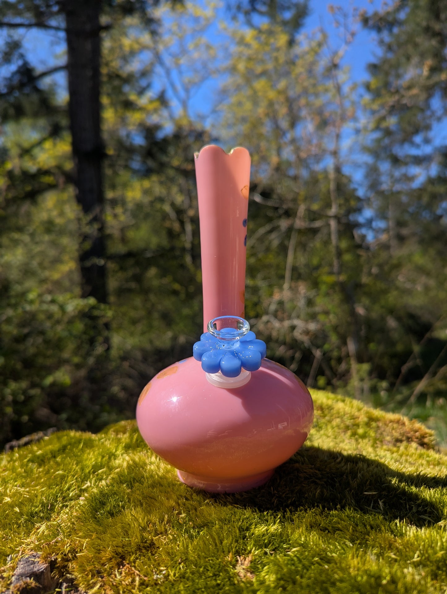 Victorian opaline bud vase
