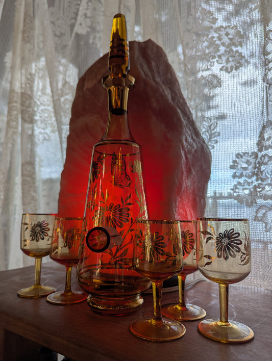 Mid-century Bohemian decanter