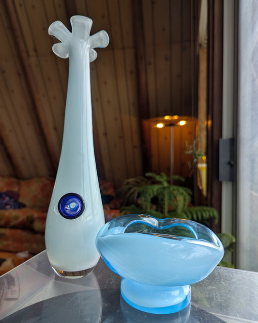 Opaline cased bud vase