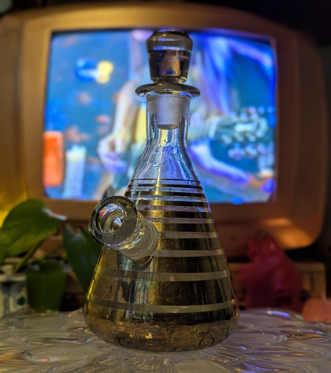 Metallic decanter